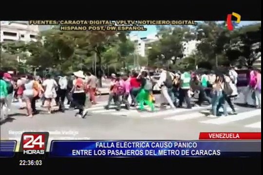 Venezuela: falla eléctrica causa pánico en Metro de Caracas