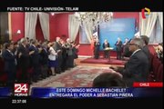 Michelle Bachelet entrega a Sebastián Piñera el poder de Chile