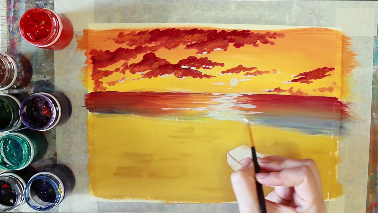 Как нарисовать лодку на берегу гуашью! #Dari_Art #рисоватьМОЖЕТкаждый