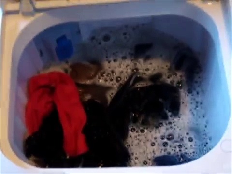 how to use the panda portable dual tub washing machine