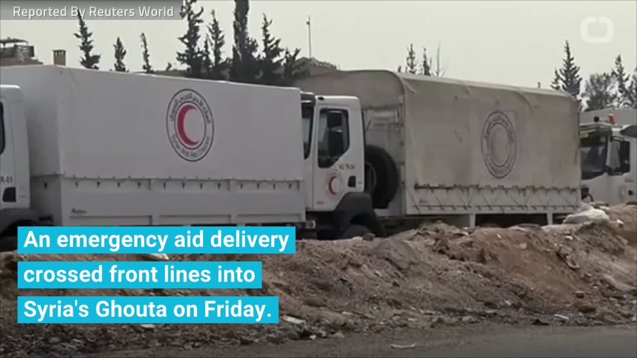 Aid Convoy To Besieged Syria's Ghouta Threatened