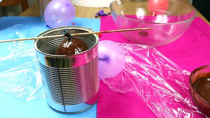 Cómo hacer huevos de PASCUA DE CHOCOLATE sin molde, usando globos