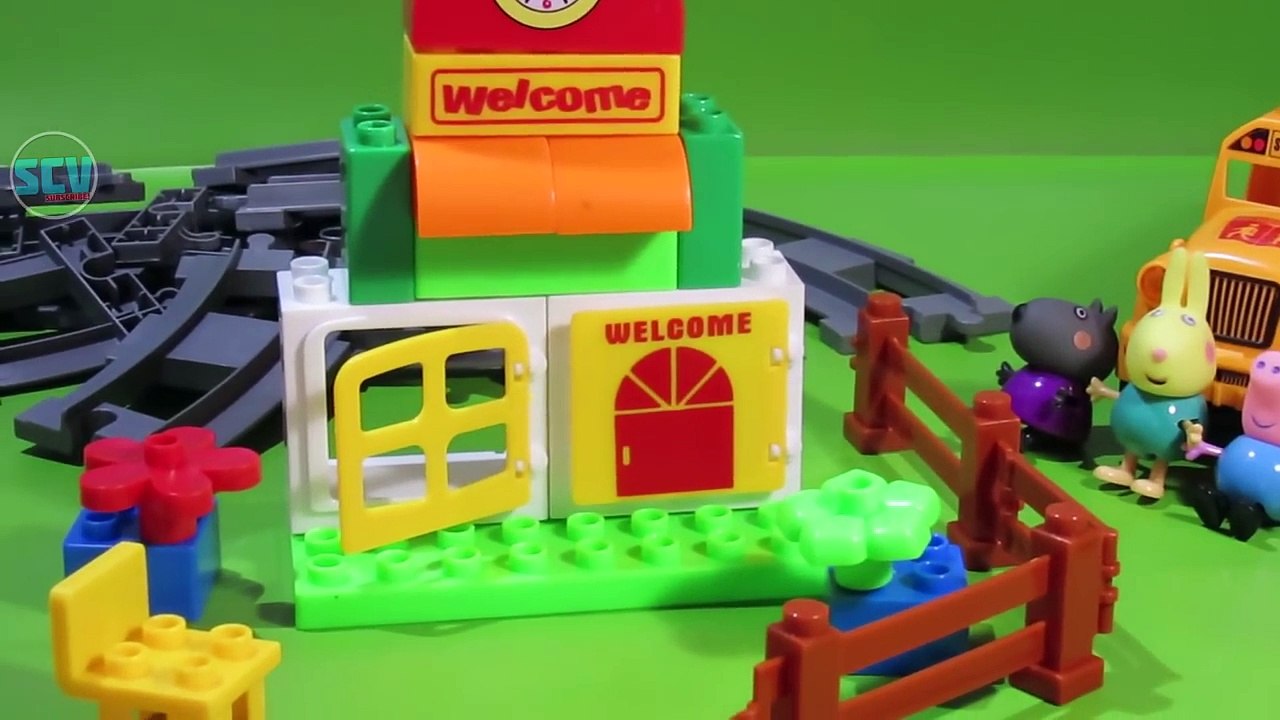 Peppa Pig School Bus Trip Toy Review with Teacher Gazelle 2016 - Peppa pig Toys for kids
