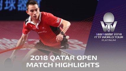 Download Video: 2018 Qatar Open Highlights I Timo Boll vs Hugo Calderano (R16)