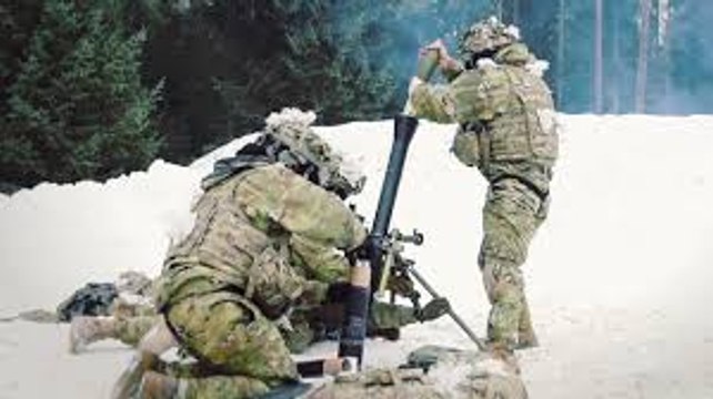 Army 173rd Airborne Brigade – Mortar Mission At Grafenwöhr Training Area, Germany.