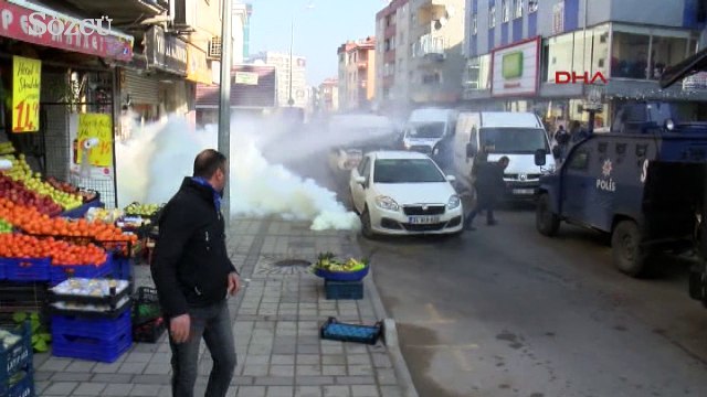 Bağcılar'da pazarcılara biber gazı ve tazzikli suyla müdahale