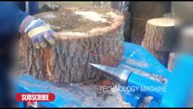 Amazing Old wood splitting machine, New invention machines, Technology Machines 2016