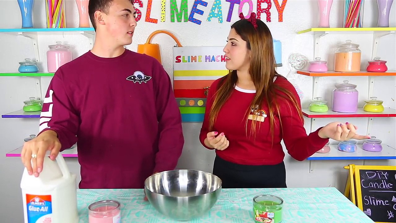 DIY CANDLE SLIME - SUPER FLUFFY SLIME - Testing out slimes challenge | Slimeatory #9