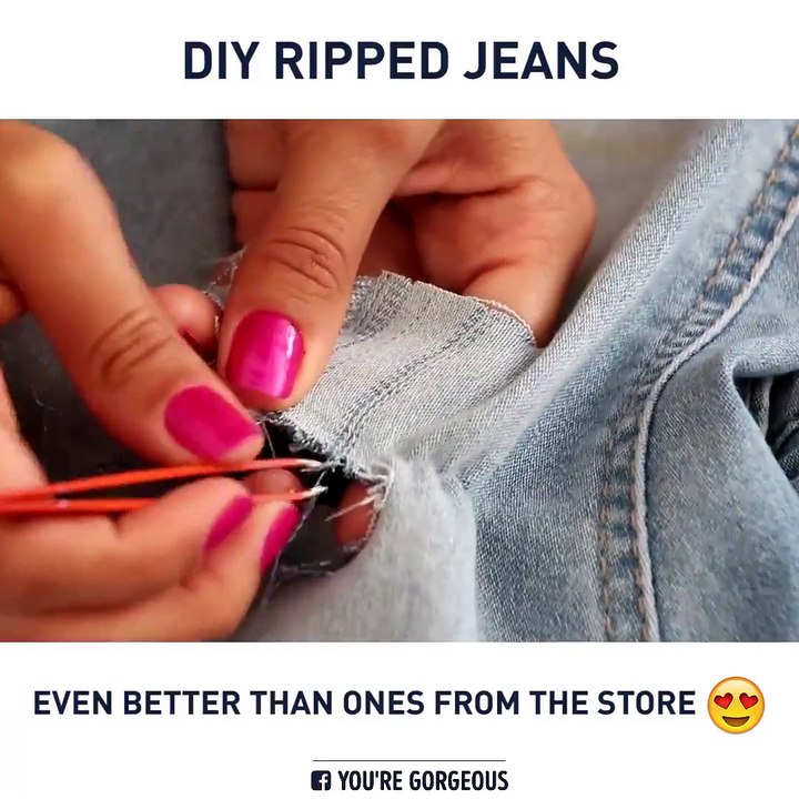 In case you have some jeans to improve. ￼via Camilla Campos, instagram.com/camilla_campos.