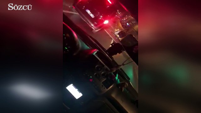 Uber taksi kavgası kamerada.