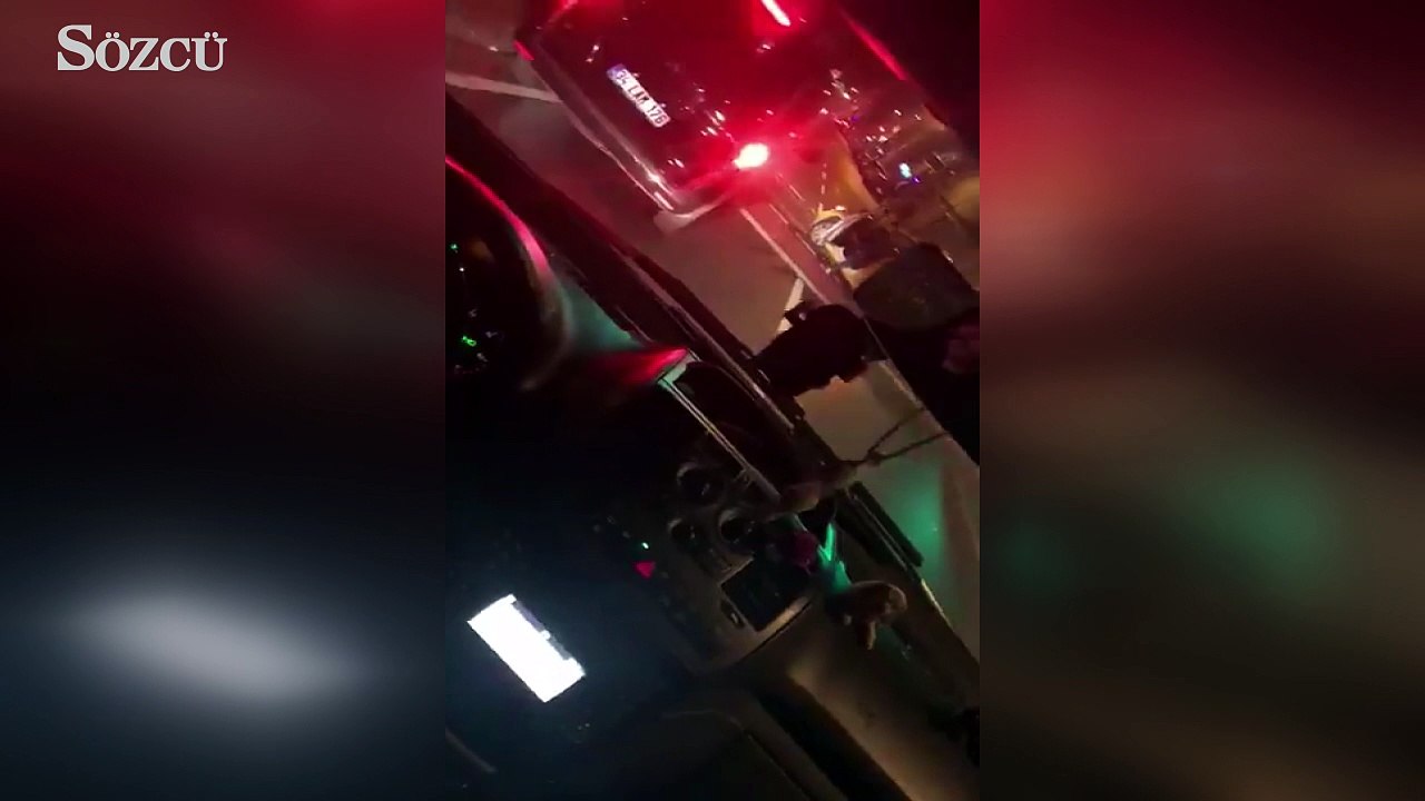 Uber taksi kavgası kamerada.