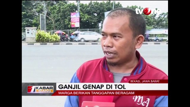 Pendapat Warga Soal Ganjil-Genap Kendaraan Pribadi di Tol