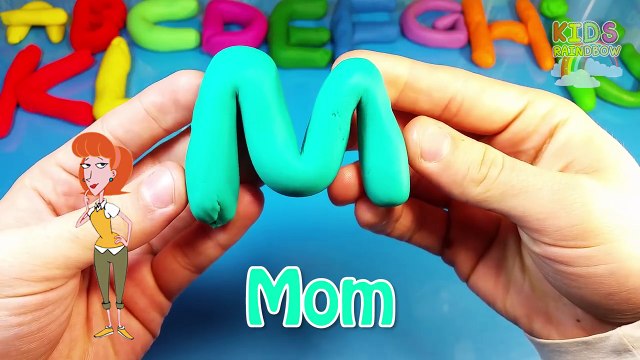 Colors & Letters English Alfabeto Ingles ABC Alfabet Word Spelling Animals Play Doh Alphabet How To