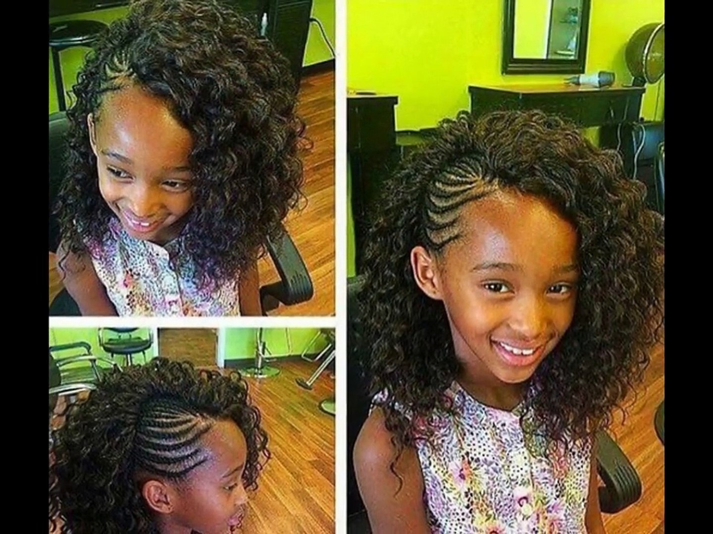 Cornrow hairstyle for natural hair