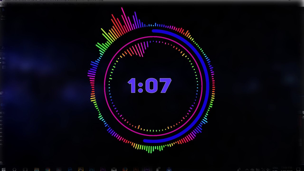 How to make Advanced audio spectrum effects in adobe after effects bangla tutorial