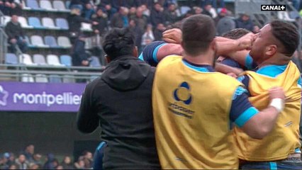 Echange de coup de poing entre joueurs de Montpellier à l'échauffement