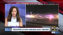 Trooper stops wrong-way driver on SR51