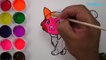 Como Dibujar y Colorear Un Gato de Arco Iris - Dibujos Para Niños - Learn Draw / FunKeep
