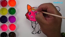 Como Dibujar y Colorear Un Gato de Arco Iris - Dibujos Para Niños - Learn Draw / FunKeep