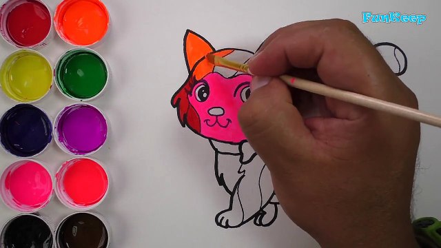 Como Dibujar y Colorear Un Gato de Arco Iris - Dibujos Para Niños - Learn Draw / FunKeep