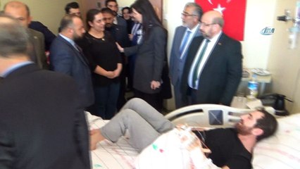 AK Parti Genel Başkan Yardımcısı Karaaslan'dan Afrin gazisine moral ziyareti