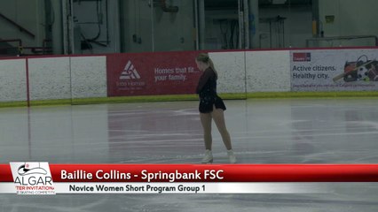 2018 Calgary Winter Invitational Baillie Collins - Novice Women Short Program - Father David Bauer Arena