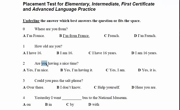Speakout elementary unit test 1 ответы. Quick placement test ответы. English placement test ответы. English placement test. Placement test для определения уровня английского.