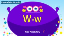 Kids vocabulary compilation - Words starting with W, w - Word cards - review