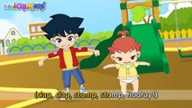 If You're Happy and You Know It - Nursery Rhymes - Animation Kids song with Lyrics - Babies&Toddlers