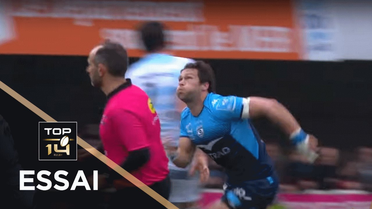 TOP 14 - Essai Jan SERFONTEIN 1 (MHR) - Montpellier - Racing 92 - J20 - Saison 2017/2018