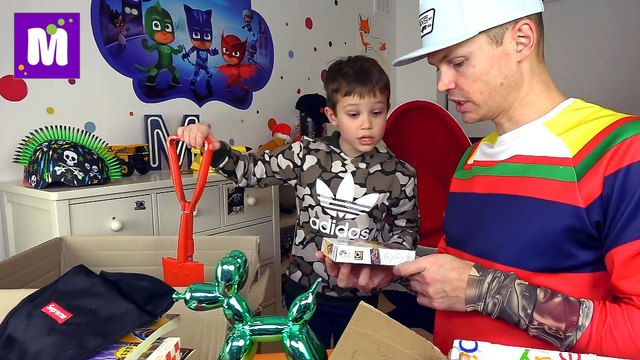 Mistery Box за 5000 $ Ты такого еще не видел! ВНУТРИ Apple и Kawasaki, SUPREME и VANS - ЧЕЛЛЕНДЖ пранк Мистер Макс 2018