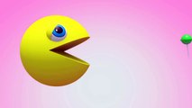 Learn color with Pacman Eating candy Color ! 3D Animation nursery rhymes Songs for Children