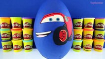 GIANT LIGHTNING MCQUEEN Surprise Egg Play Doh - Disney Pixar Cars Toys Minecraft Lego Thomas