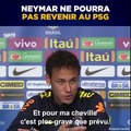 Message de Neymar avant le match contre Metz.