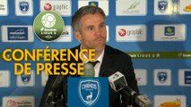 Conférence de presse Chamois Niortais - FC Lorient (1-2) : Denis RENAUD (CNFC) - Mickaël LANDREAU (FCL) - 2017/2018