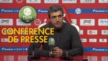 Conférence de presse Stade de Reims - Châteauroux (4-0) : David GUION (REIMS) - Jean-Luc VASSEUR (LBC) - 2017/2018