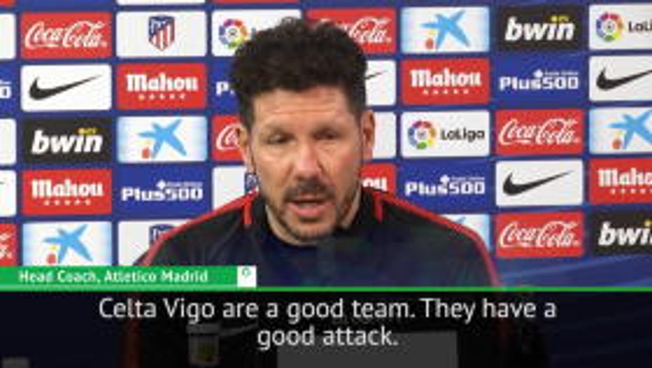 Simeone lists Celta Vigo strengths ahead of La Liga clash