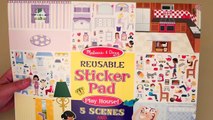 Cuentos en español con pegatinas, jugamos de casita con calcomanías (stickers) - Novelas con muñecas