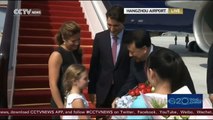 Canadian Prime Minister arrives in Hangzhou for G20 Summit