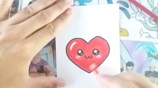 Como desenhar CORAÇÃO kawaii