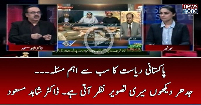 #Pakistani #Riasat Ka Sab Say Eham Masala... Jidhar Dekhon Meri Tasveer Nazar Aati Hai... #DrShahidMasood