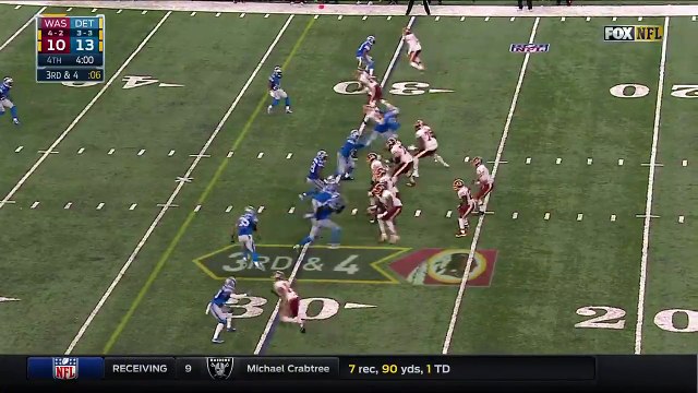 2016 - Kirk Cousins throws a laser to Jamison Crowder for 19 yards