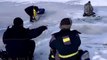 Russie : Une vague sous la glace arrive et engendre la peur aux pêcheurs !