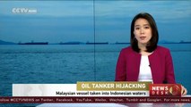 Malaysian oil tanker hijacked and taken into Indonesian waters