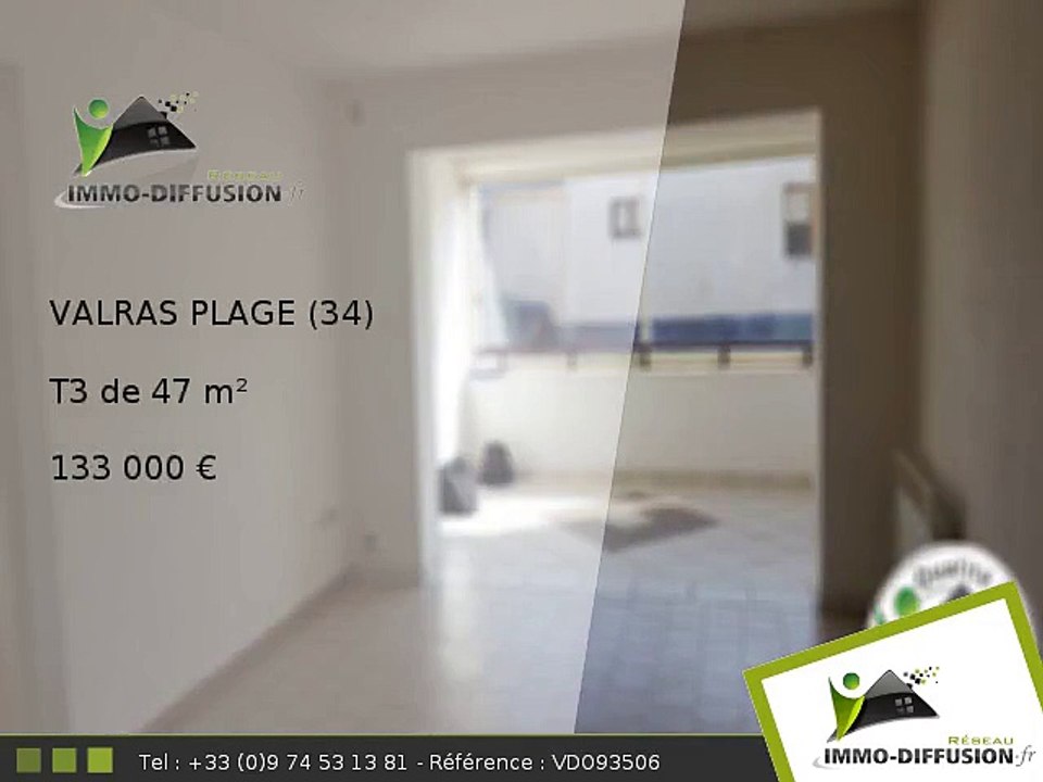 T3 A vendre Valras plage 47m2 - 300 m de la plage