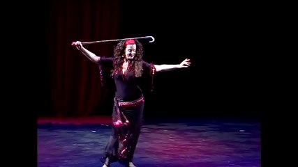 - الرقص الشرقي الصعيدي بالعصا نار -الراقصه تمار  وهيبه