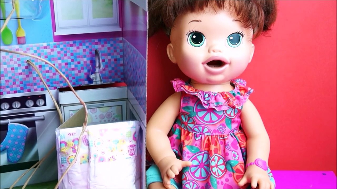 Nova Baby Alive Comilona Dando Papinha e Trocando a Fralda da Baby