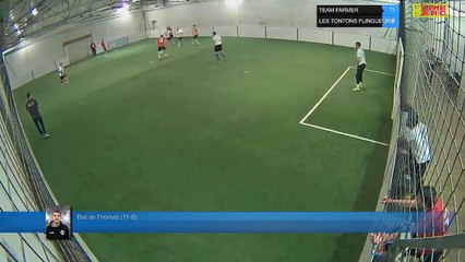 But de Thomas (11-8) - TEAM FARMER Vs LES TONTONS FLINGUEURS - 08/03/18 21:00 - LIGUE 2