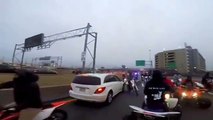 USA : Quads et motos mettent le bordel sur l'autoroute I-93