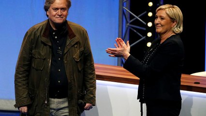 Trump'ın eski danışmanı Steve Bannon Front National'in kongresine katıldı